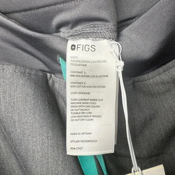 FIGS Women’s High Waisted Zamora Jogger Scrub Pants Size Small, Regular NWT - Picture 11 of 12